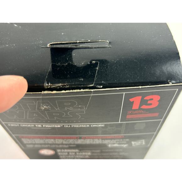 Star Wars Black Series Titanium First Order TIE Fighter Sealed w/ Box Wear - Picture 5 of 9